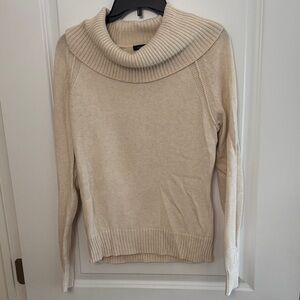 JEANNE PIERRE Beige Cowl Neck Sweater